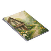 Charming Cottage Jardin Fleur Whimsical Carnet (Côté Droit)