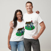 Charming Cottage Style House with Garden T-shirt (Unisex)