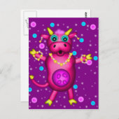 Charming Cow Briefkaart (Voorkant / Achterkant)