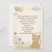 Charming Cub Baby Shower Invitation (Devant)