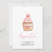 Charming Cupcake Anniversaire Invitation (Devant)