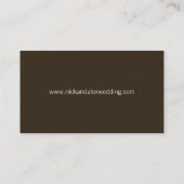 Charming Damask Wedding Web Visitekaartje (limoen) (Achterkant)