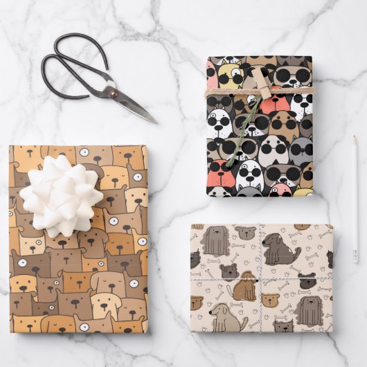 Charming Dogs Delight Inpakpapier Vel (Voorkant)