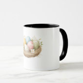 Charming Easter Egg Nest Coffee Mug – Festive Spri (Devant droit)