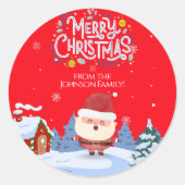 Charming Family Christmas Sticker (Devant)