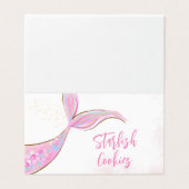 Charming Fête de la sirène Étiquettes alimentaires (Outside Unfolded)