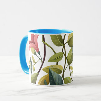 Charming Floral Print Coffee Mug