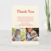 Charming Floral Sympathy Photo Funeral Programme (Dos)