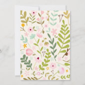 Charming Floral Tea Party Bridal Douche Invitation (Dos)