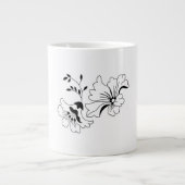 Charming Flower Pattern Artistic Coffee Mug (Devant)