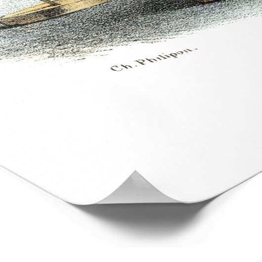 Charming Franse grafische Mode Poster (Hoek)