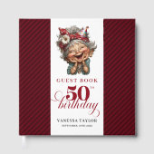 Charming Funny Lady 50th Birthday Quirky Humor  Gastenboek (Voorkant)