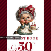 Charming Funny Lady 50th Birthday Quirky Humor  Gastenboek
