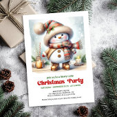 Charming funny snowman invitation printable