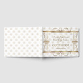 Charming Gold Great Gatsby Art Deco 1920s Wedding Gastenboek (Volledig)