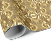 Charming golden-colored pattern  cadeaupapier (Rol Hoek)