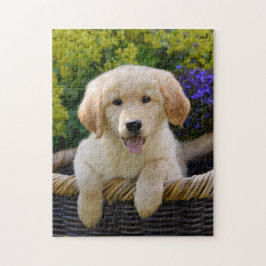 Charming Goldie Dog Puppy Game 11x14 Legpuzzel