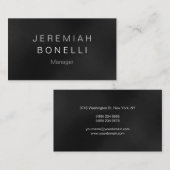 Charming Grey Arrière - plan Chic Carte de visite (Devant / Derrière)