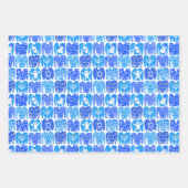Charming Hanukkah Pattern Stars Sweaters Menorahs Inpakpapier Vel (Voorkant 3)