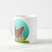 Charming Hen and Chicks Farmyard Mug (Devant gauche)