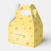 Charming Holey Cheese Custom Text Food Bedankdoosjes (Achterkant)