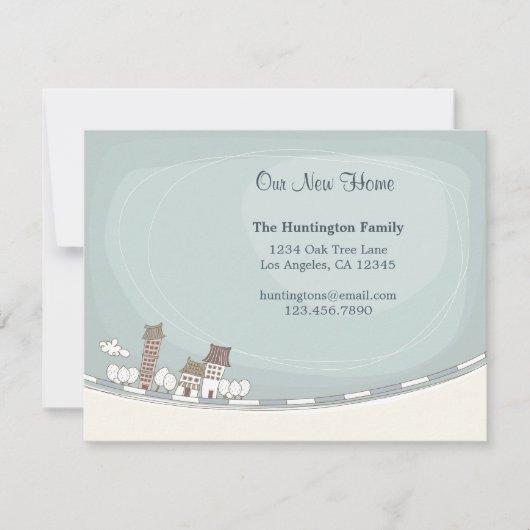 Charming Home Moving Faire-part (Devant)