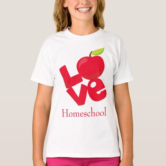 Charming Homeschool Love T-shirt (Voorkant)
