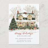 Charming House Christmas Moving aankondiging (Voorkant)