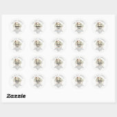 Charming House Our New Address Étiquette Sticker (Feuille)