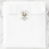 Charming House Our New Address Étiquette Sticker (Sac)