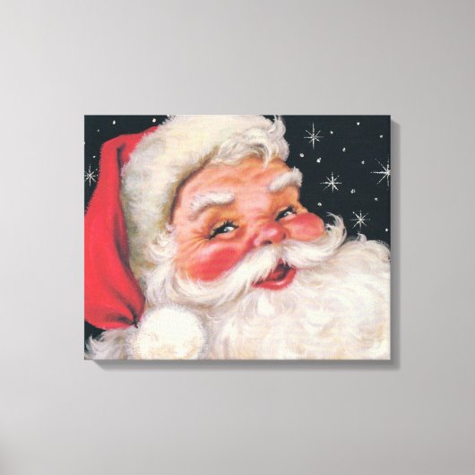 Charming kerstman canvas afdruk (Voorkant)