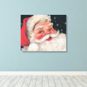 Charming kerstman canvas afdruk (Insitu (Houten vloer))