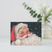 Charming  kerstman feestdagenkaart (Staand voorkant)