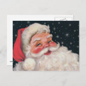 Charming  kerstman feestdagenkaart (Voorkant / Achterkant)