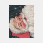 Charming  kerstman fleece deken (Voorkant)