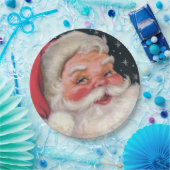 Charming  kerstman papieren bordje (Feest)