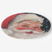 Charming  kerstman papieren bordje (Gekanteld)