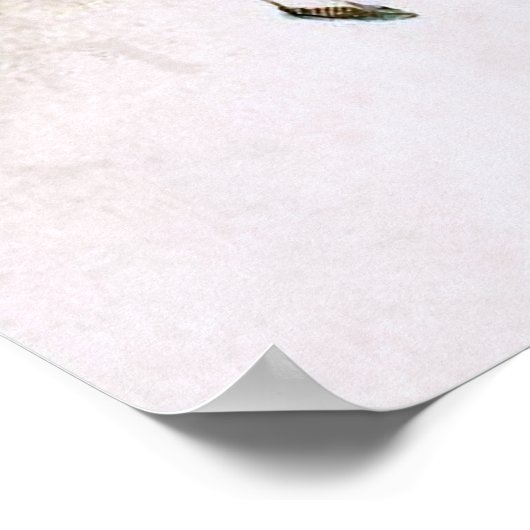 Charming  kerstman poster (Hoek)