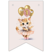 Charming Kitten Girl 1er Joyeuse bannière d'annive (Premier drapeau)