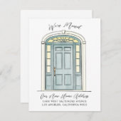 Charming koloniale kleuroverbeelding aankondiging (Voorkant / Achterkant)