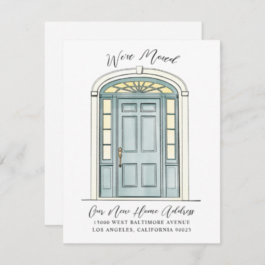 Charming koloniale kleuroverbeelding aankondiging (Voorkant / Achterkant)