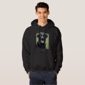 Charming Labrador Retriever Portrait - Triptych Ar Hoodie (Voorkant volledig)
