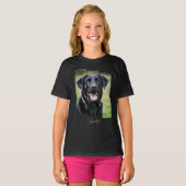 Charming Labrador Retriever Portrait - Triptych Ar T-shirt (Voorkant volledig)