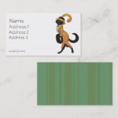 Charming Lady Cat Visitekaartje (Voorkant / Achterkant)