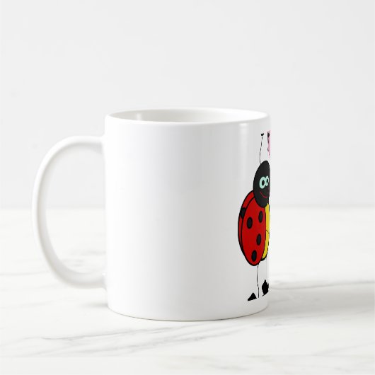Charming Ladybug en céramique Mug (Gauche)
