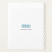 Charming Ladybug met kleurrijke hartballonnen Planner (Achterkant)