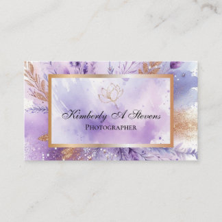Charming Lavender Std, Carte de visite de 3,5 po x