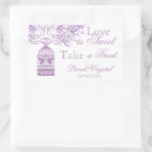 Charming Liliac Birdcage Sticker Buffet de bonbons (Sac)