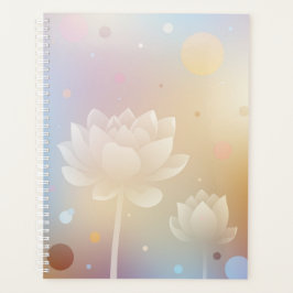 Charming Lotus Hardcover Planner