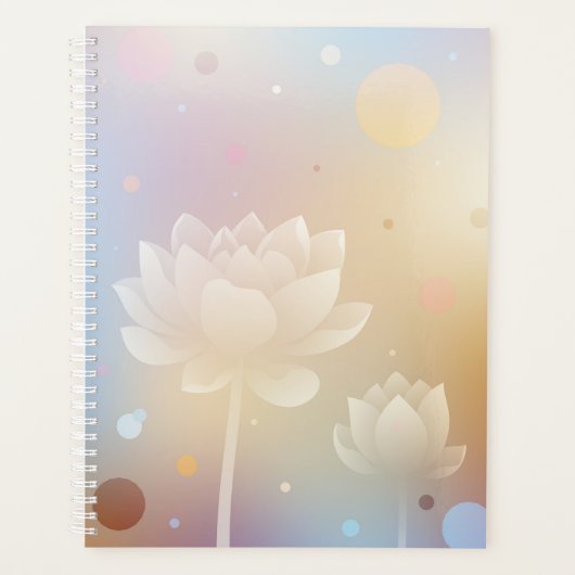 Charming Lotus Hardcover Planner (Voorkant)